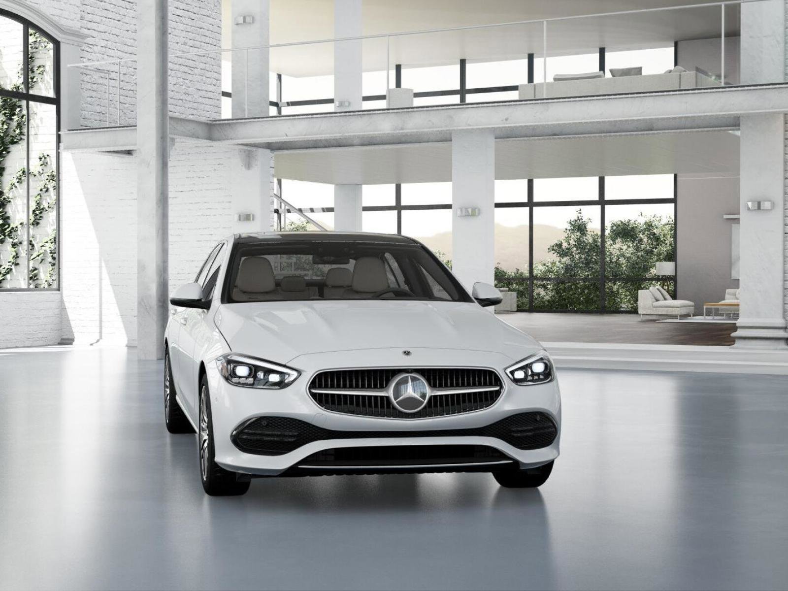 New 2026 MANUFAKTUR Moonlight White Metallic Mercedes-Benz C 300 4MATIC® Sedan image 8
