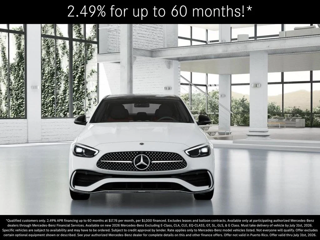 New 2026 Polar White Mercedes-Benz C 300 image 7