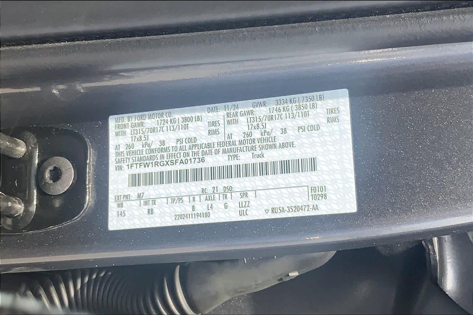 Used 2025 Carbonized Gray Ford Raptor image 32