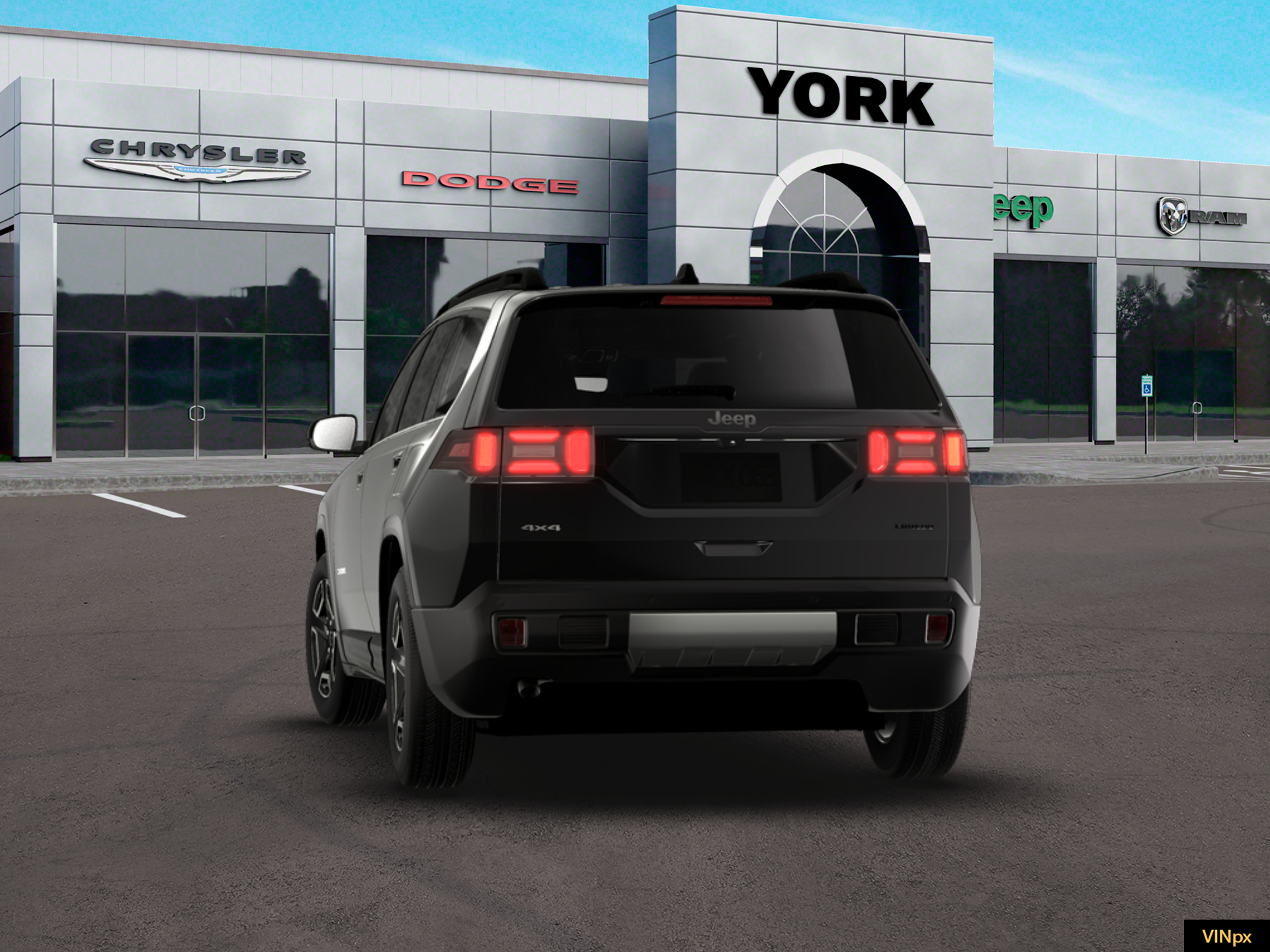 New 2026 Diamond Black Crystal Pearlcoat Jeep Laredo image 13