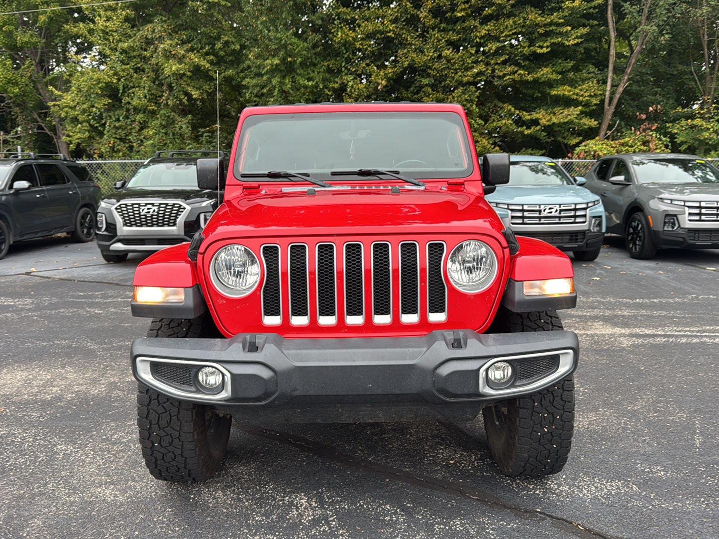 Used 2020 Firecracker Red Clearcoat Jeep Sahara image 6