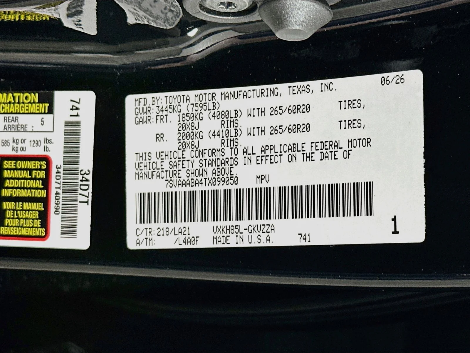 New 2026 Midnight Black Metallic Toyota  Platinum image 35