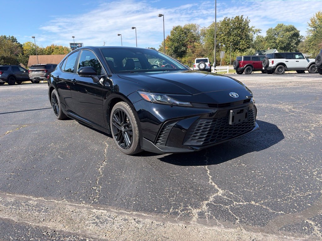 Certified Used 2025 Midnight Black Metallic Toyota SE image 8