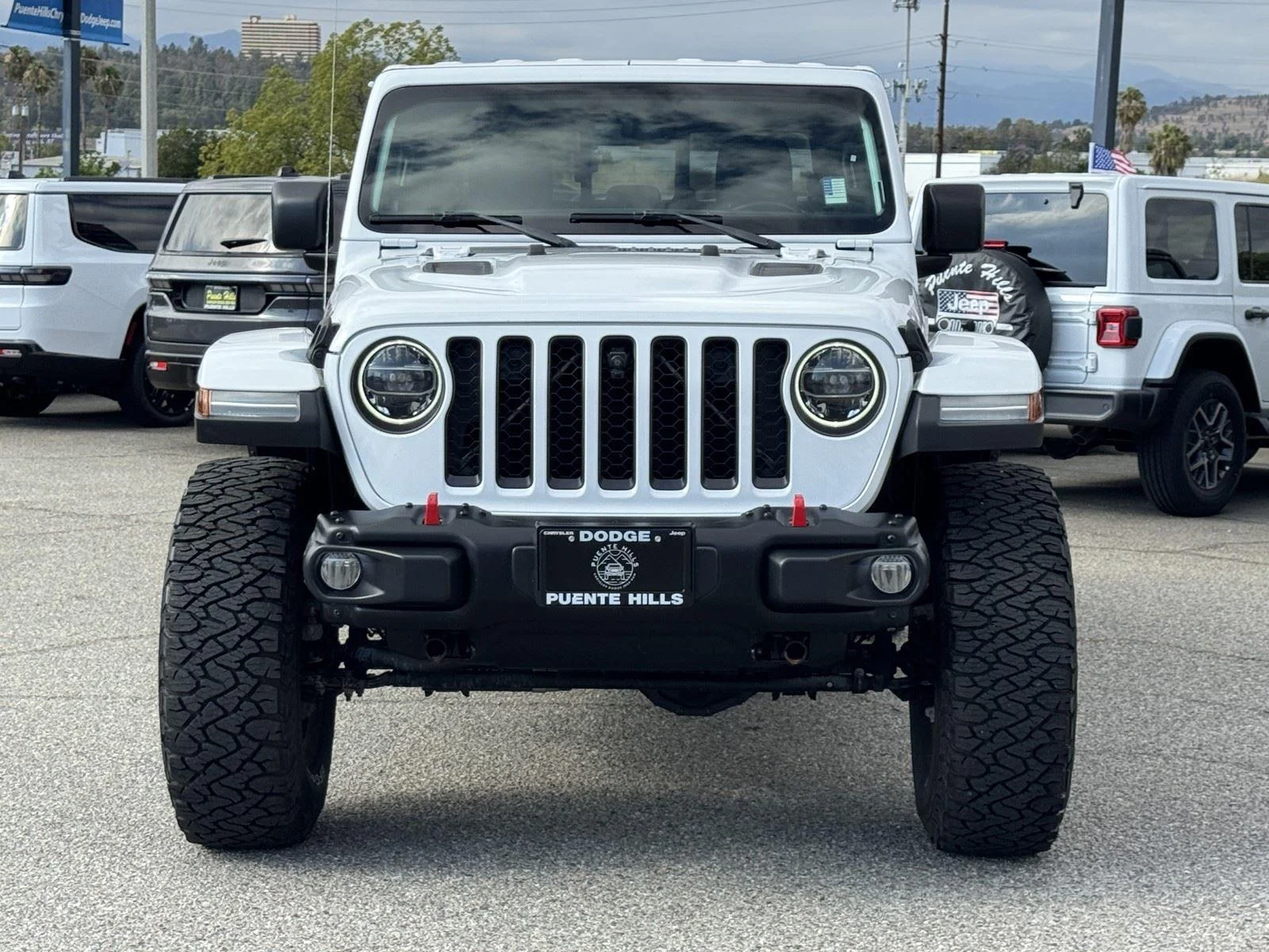 Used 2021 Bright White Clearcoat Jeep Rubicon image 2