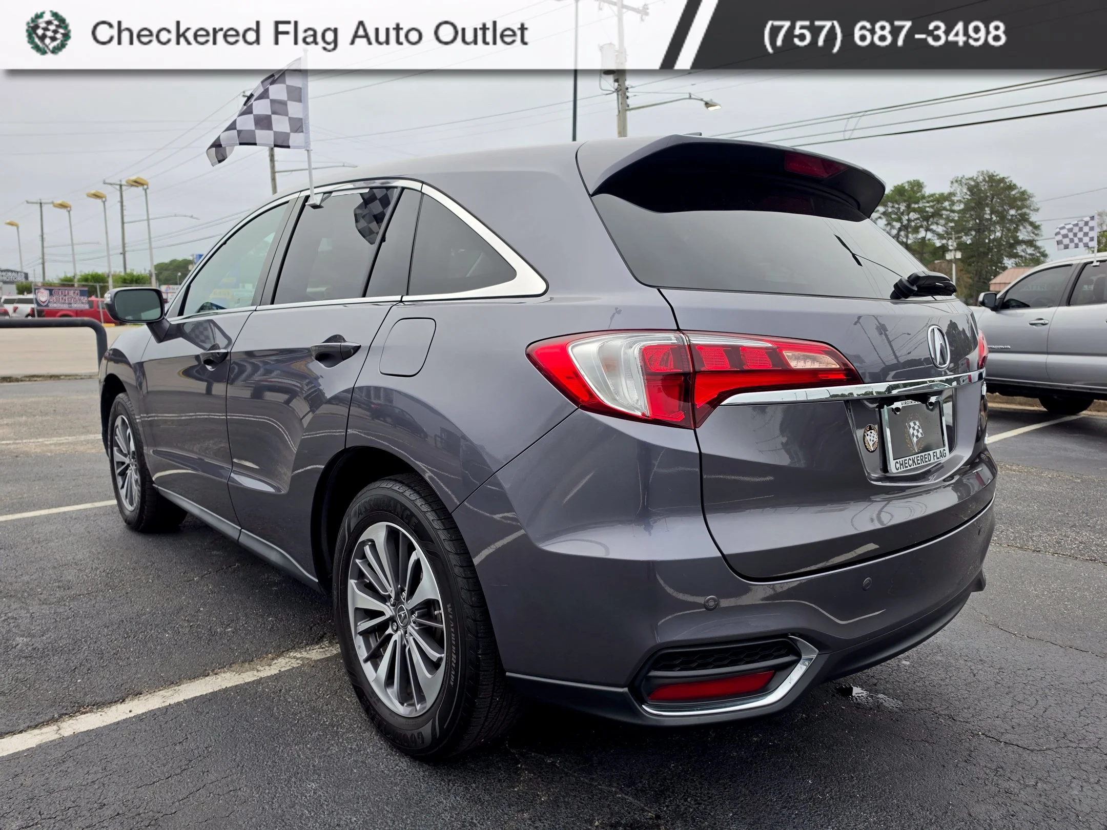 Used 2017 Modern Steel Metallic Acura Advance Package image 3