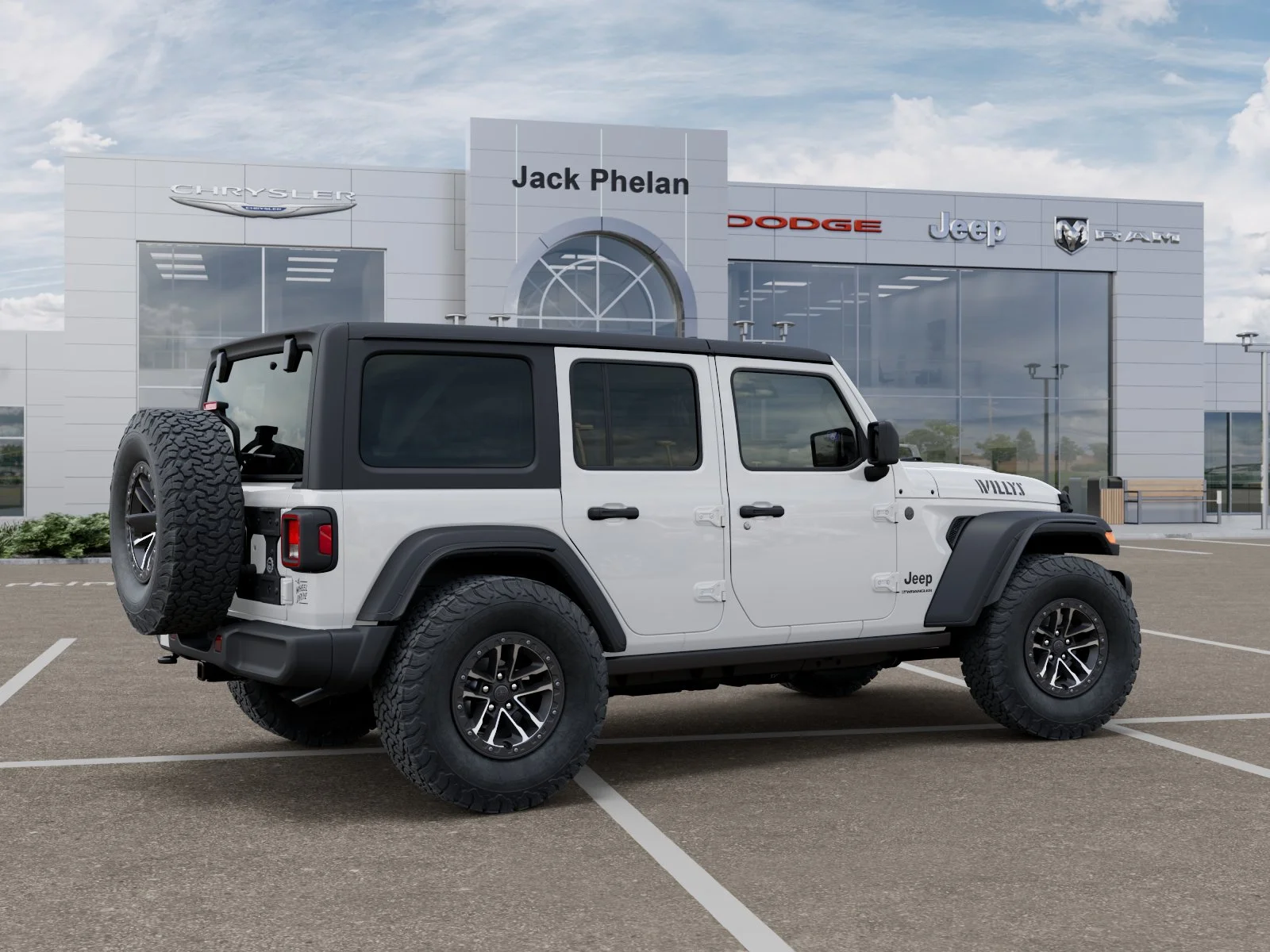 New 2026 Bright White Clear-Coat Exterior Paint Jeep Willys image 30
