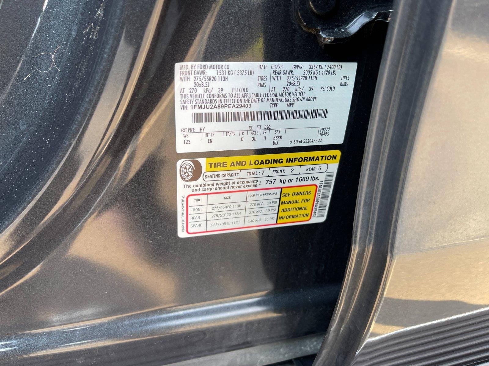 Used 2023 Dark Matter Gray Ford Limited image 12