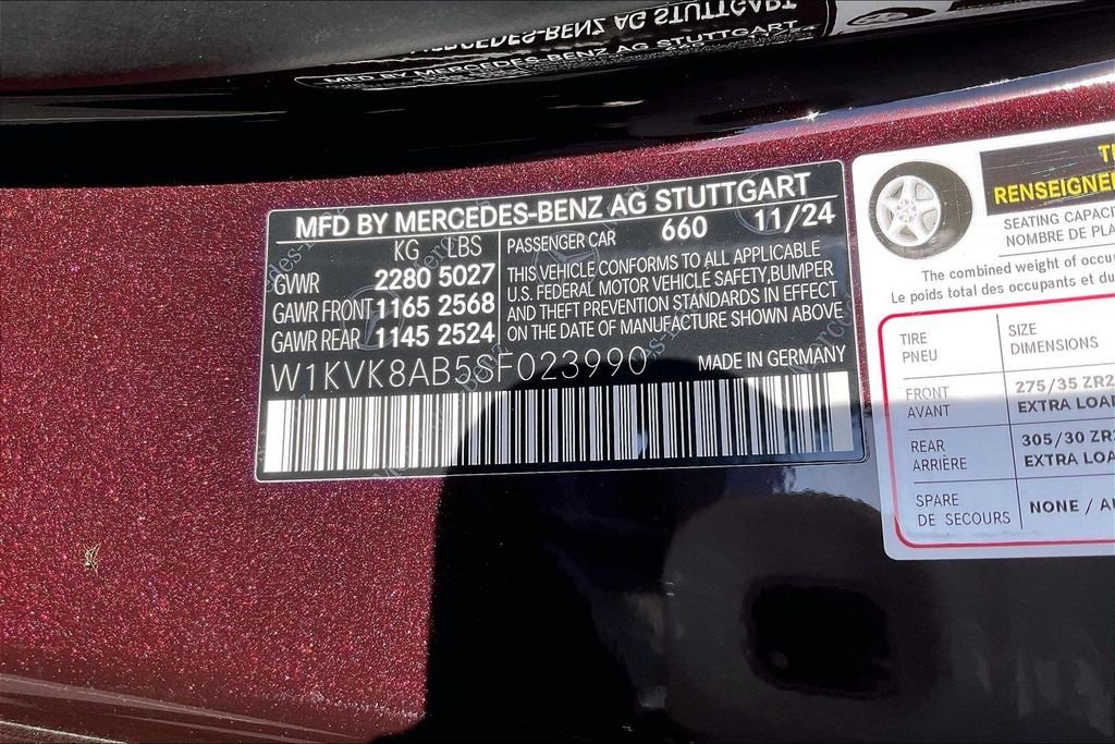 Certified Used 2025 Red Mercedes-Benz SL 55 AMG® image 24