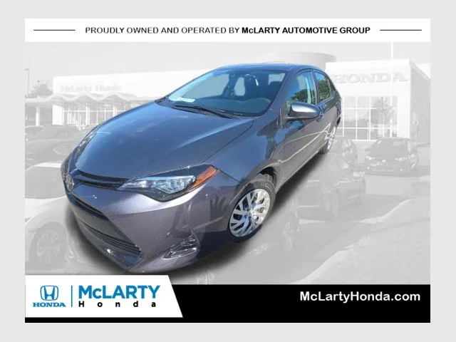 Used 2018 Slate Metallic Toyota LE image 1