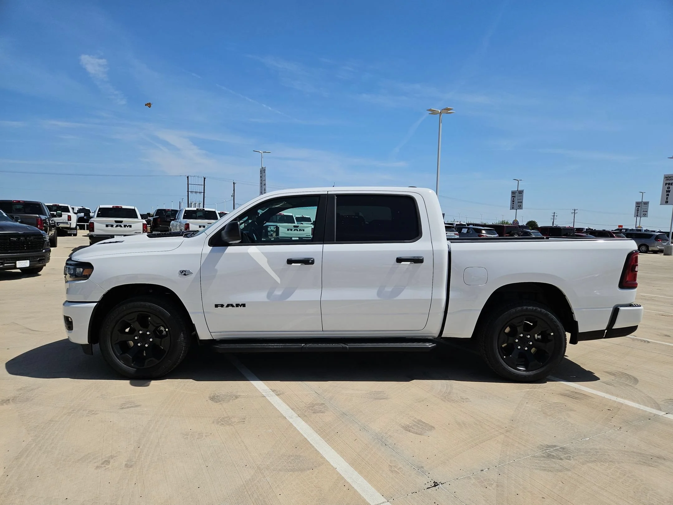 New 2026 Bright White Clearcoat RAM Black Express image 6