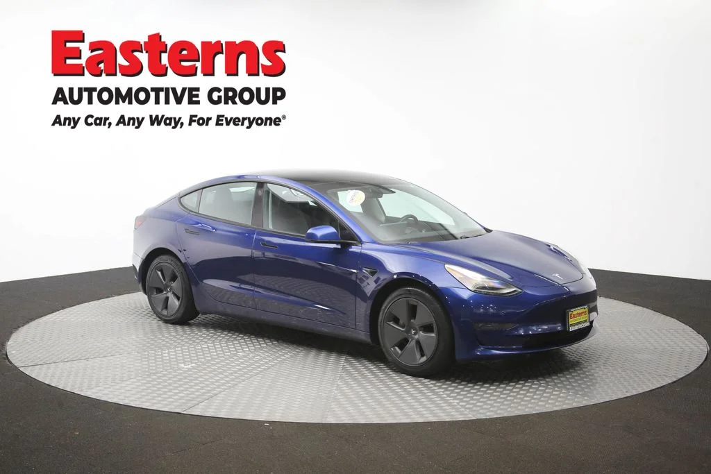 Used 2021 Blue Tesla Standard Range Plus image 43