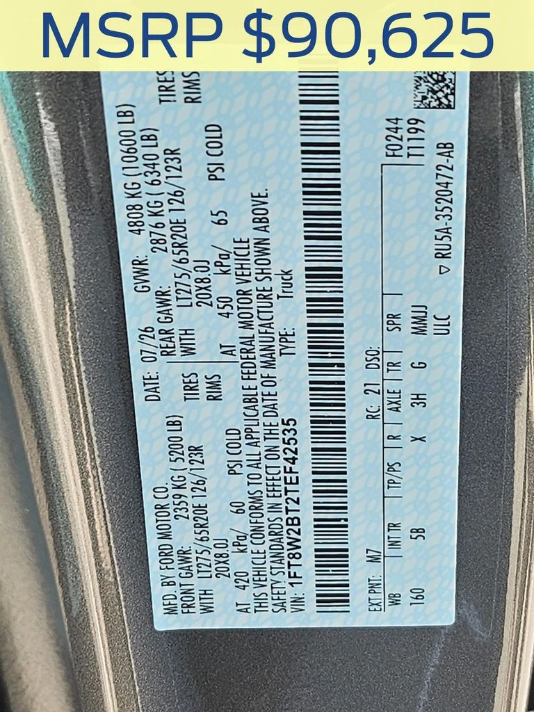 New 2026 Gray Ford Lariat image 41