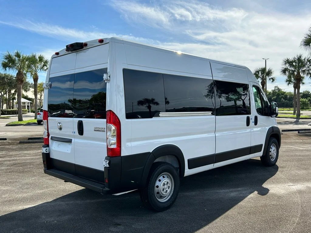 Used 2023 Bright White Clearcoat Ram High Roof image 3