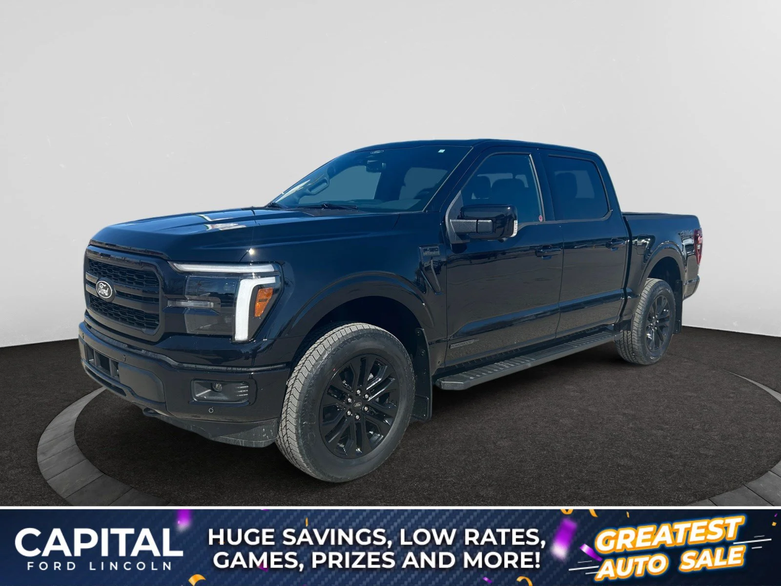 New 2026 Agate Black Metallic Ford Lariat image 1