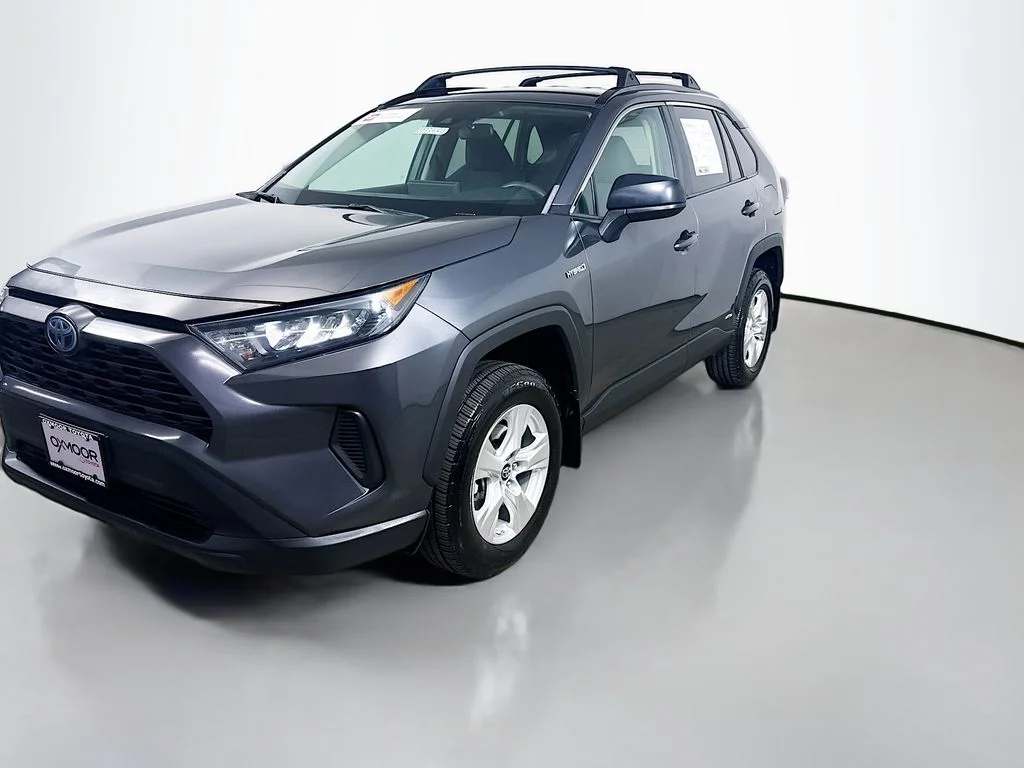 Used 2021 Magnetic Gray Metallic Toyota Hybrid LE image 3