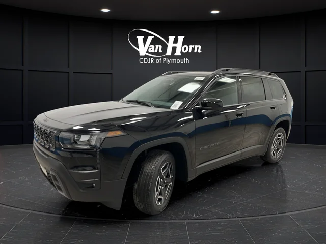 New 2026 Diamond Black Crystal Pearlcoat Jeep Laredo image 3
