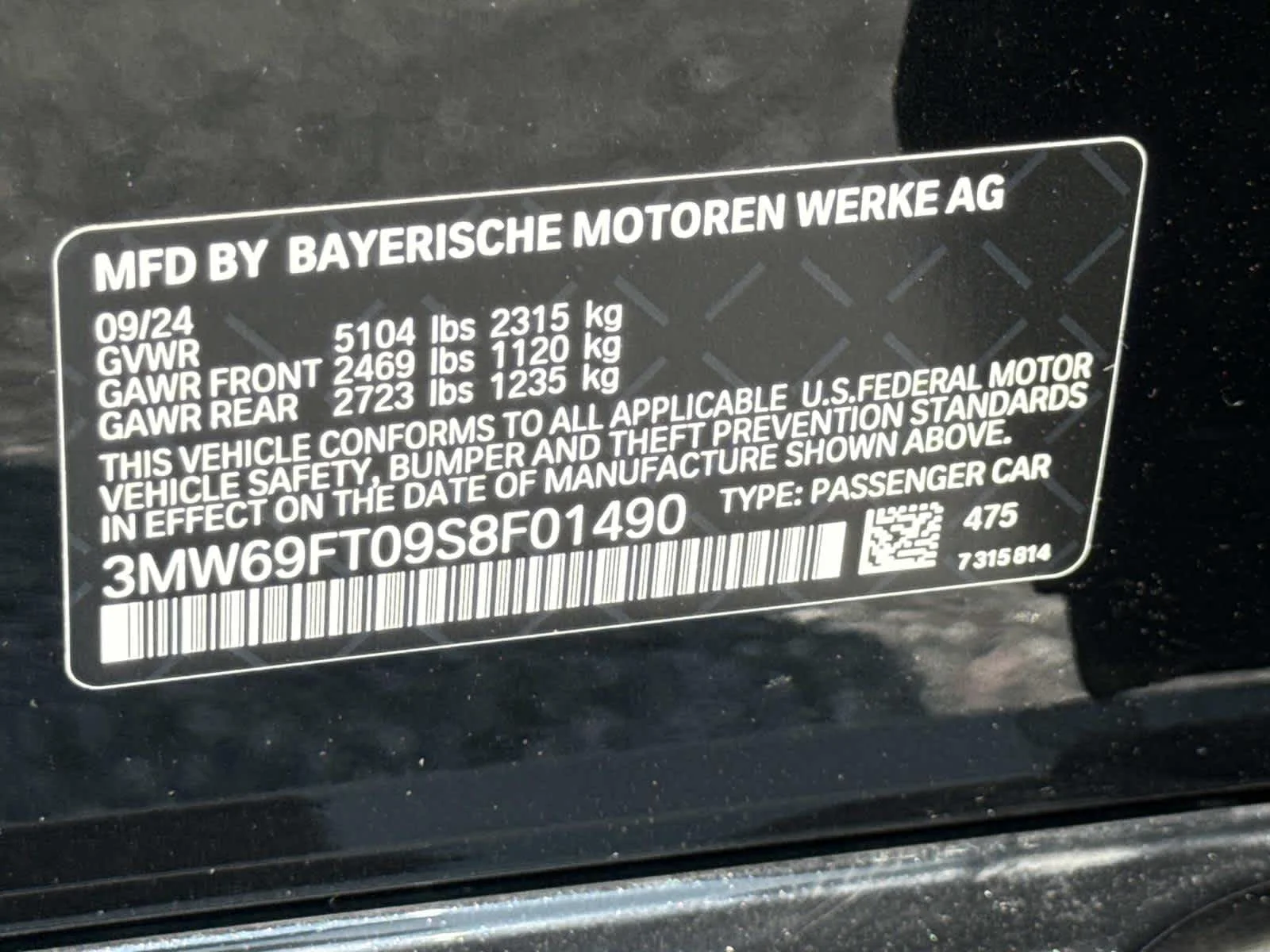 Used 2025 Black Sapphire Metallic BMW M340i xDrive image 41