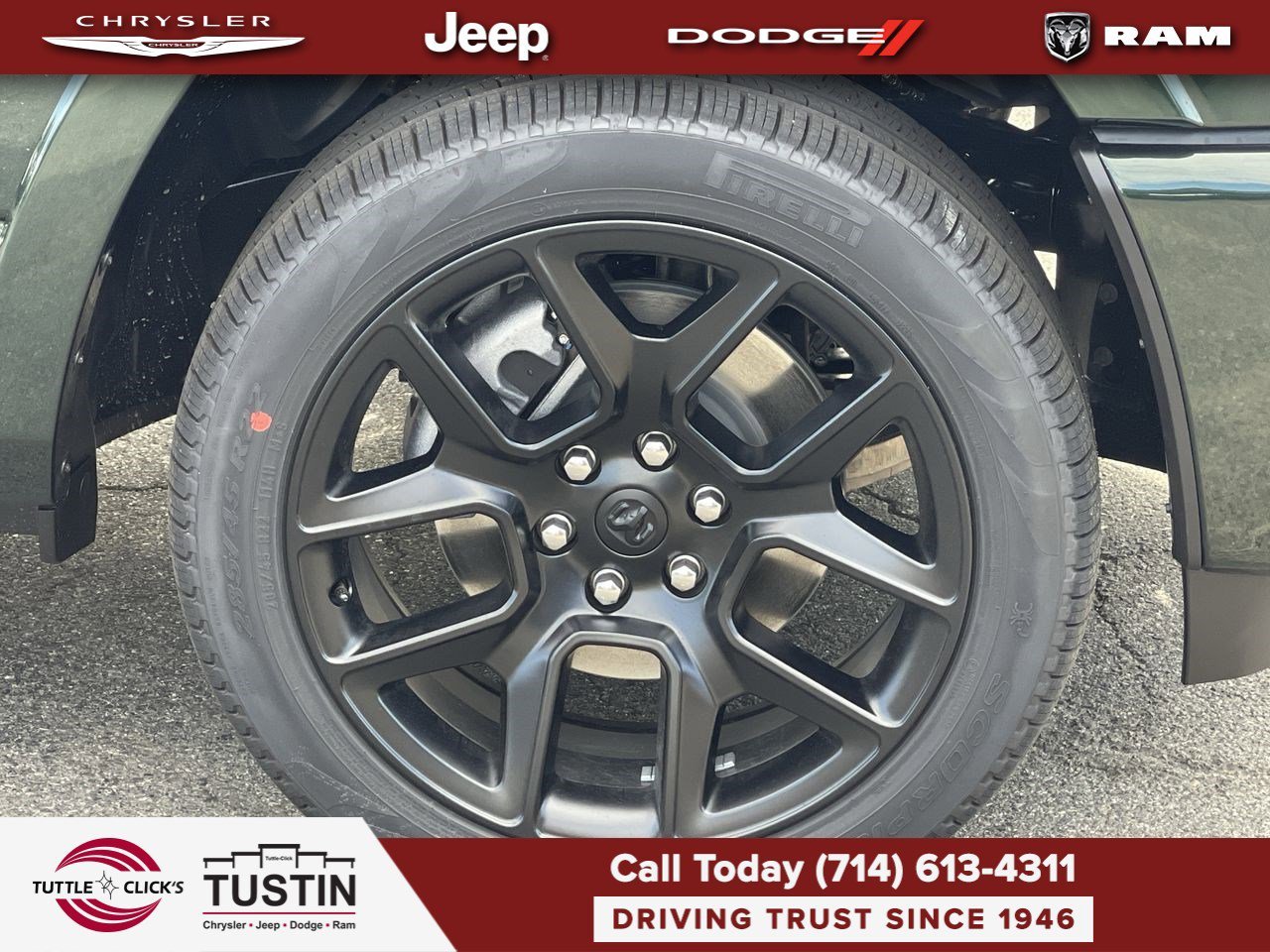 New 2026 Serrano-Green Metallic Exterior Paint RAM Laramie image 10