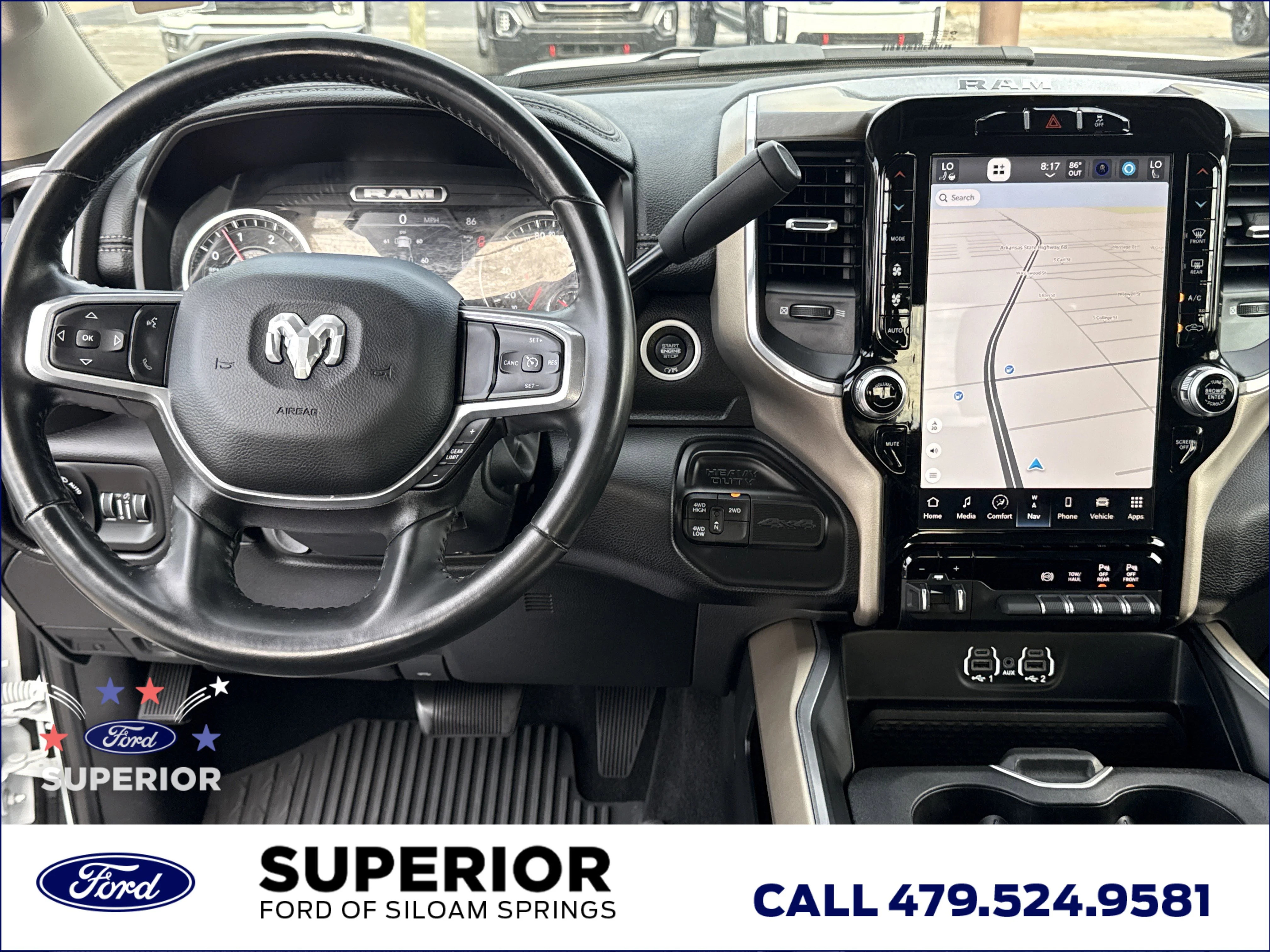 Used 2023 Bright White Clearcoat Ram Laramie 4WD image 8