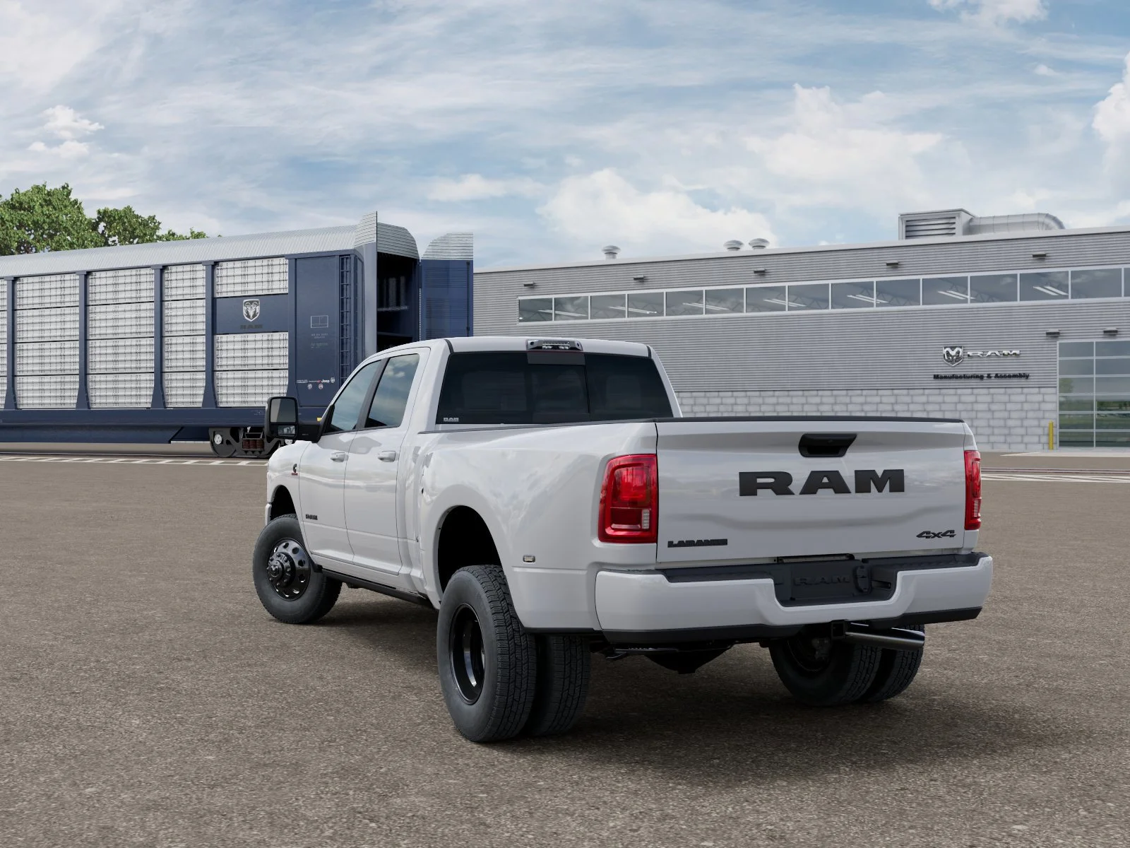New 2026 Bright White Clear-Coat Exterior Paint RAM Laramie image 3