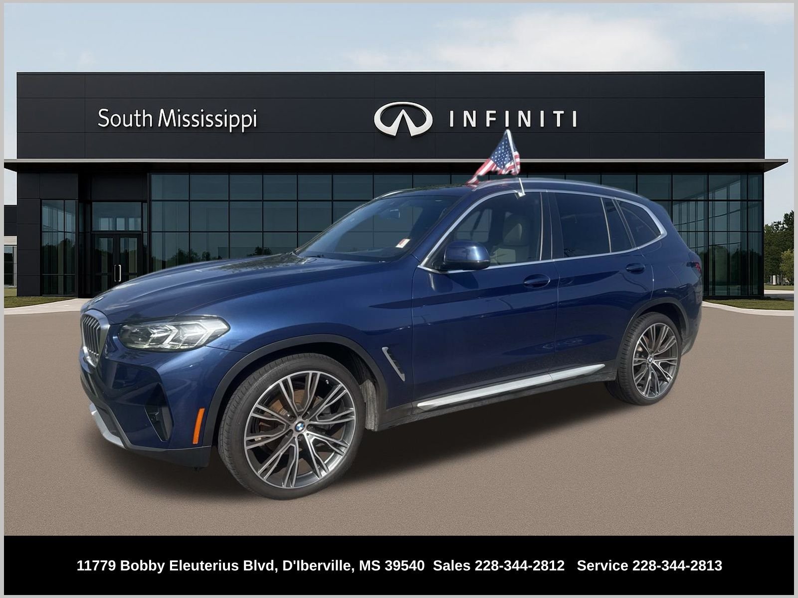 Used 2023 Blue BMW sDrive30i image 1