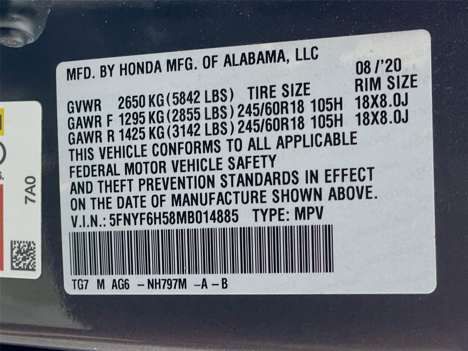 Used 2021 Modern Steel Metallic Honda EX-L image 38