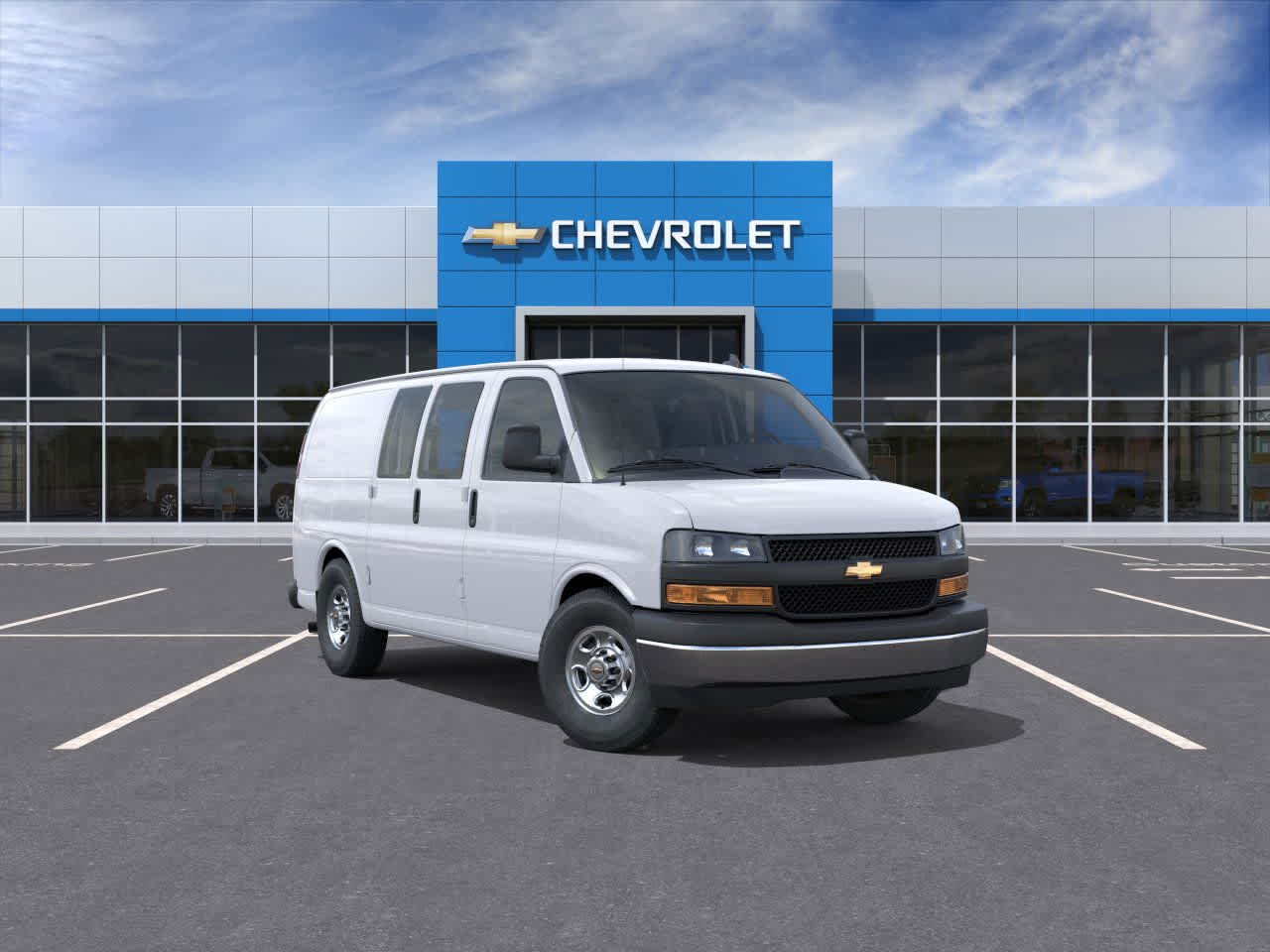 Summit White 2025 Chevrolet Express Cargo 2500 RWD Van Rear-Wheel Drive 8-Speed Automatic