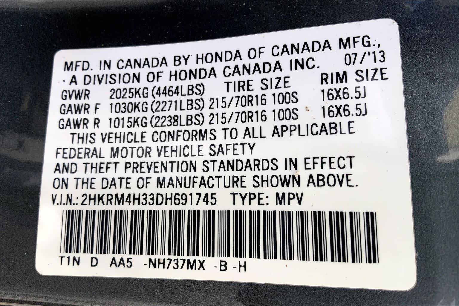 Used 2013 Polished Metal Metallic Honda LX image 33