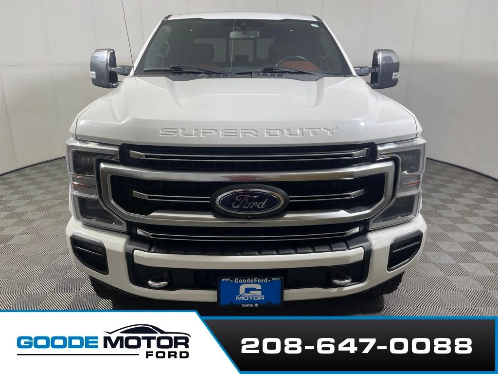 Certified Used 2021 White Metallic Ford Platinum image 3