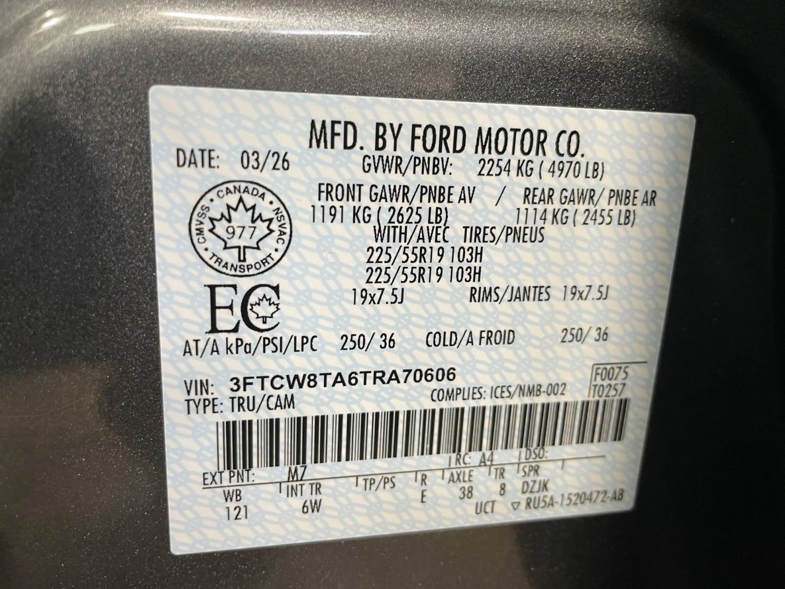 New 2026 Carbonized Grey Metallic Ford Lobo Standard image 19