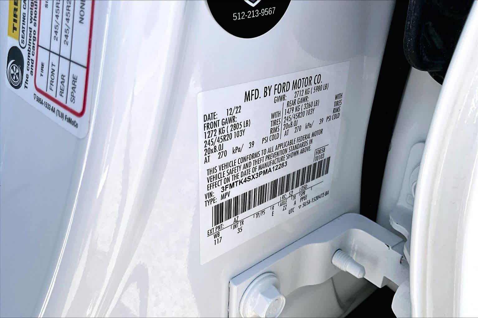Used 2023 Star White Metallic Tri-Coat Ford GT image 33