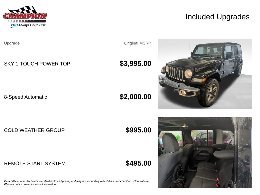 Used 2019 Black Jeep Unlimited Sahara image 4