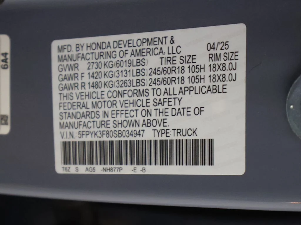2025 Honda Ridgeline Black Edition - Photo 59