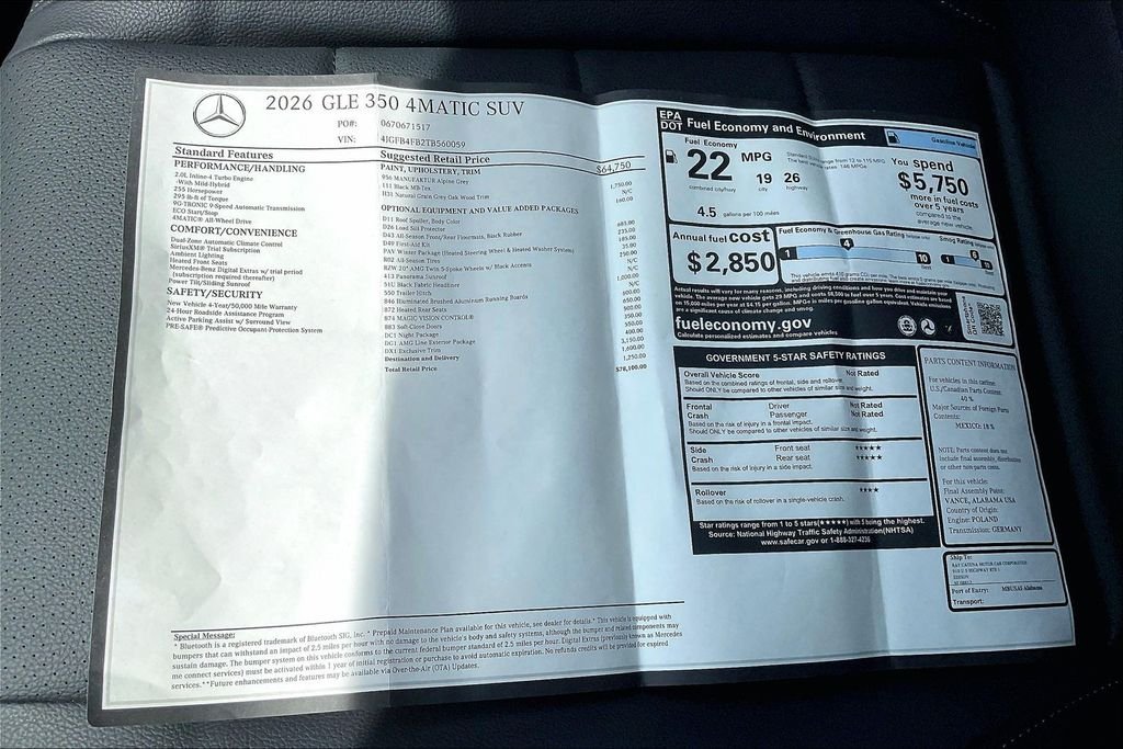 2026 Mercedes-Benz GLE GLE350 - Photo 22