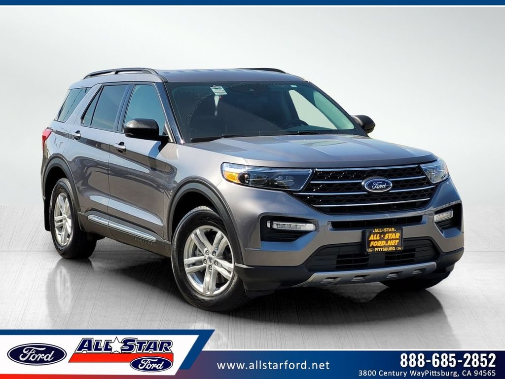 Certified Used 2022 Gray Metallic Ford XLT image 1