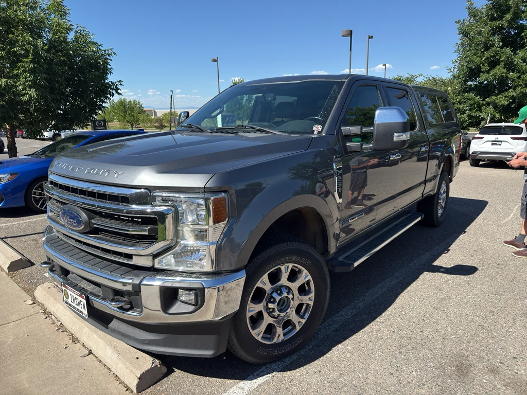 Used 2022 Carbonized Gray Metallic Ford LARIAT image 3