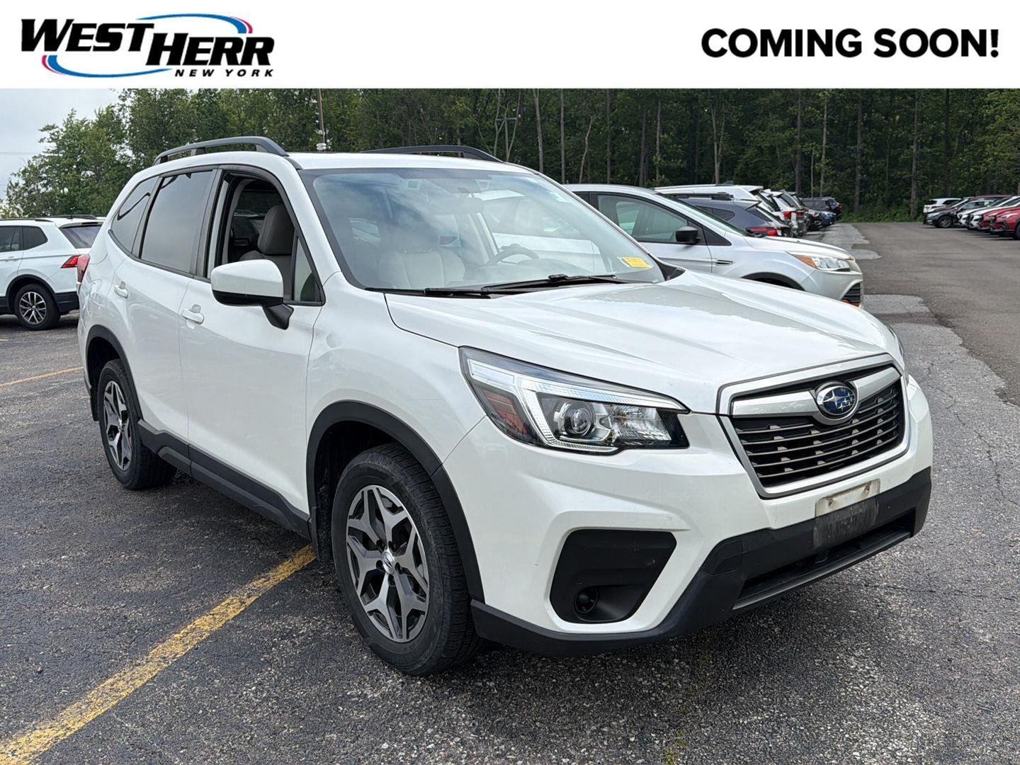 Used 2019 Crystal White Pearl Subaru Premium image 1