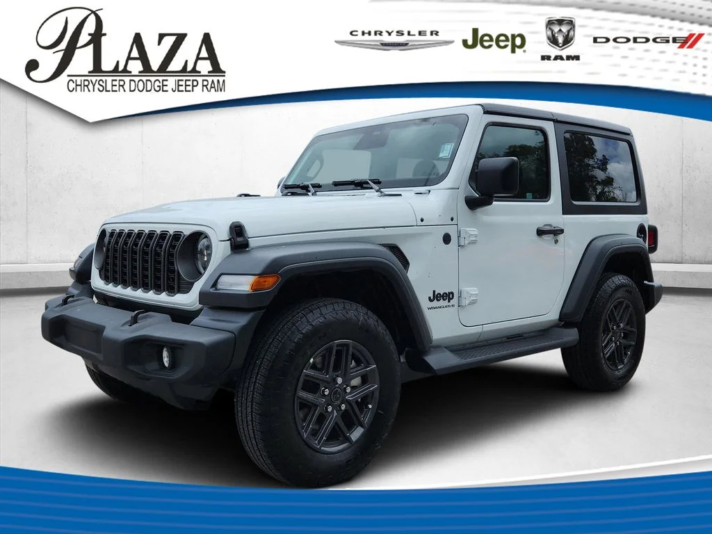 New 2026 Bright White Clear-Coat Exterior Paint Jeep Sport S image 1