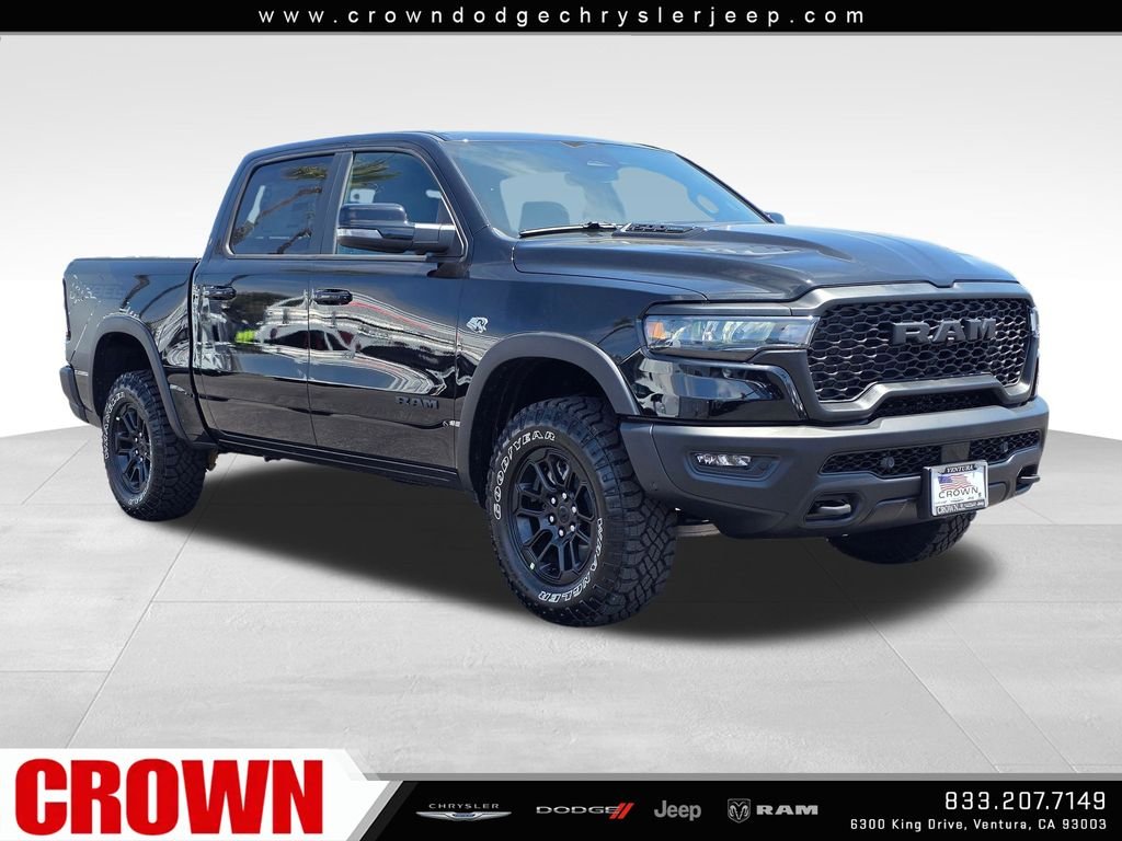 New 2026 Diamond Black Crystal Pearl-Coat Exterior Paint RAM Rebel image 3