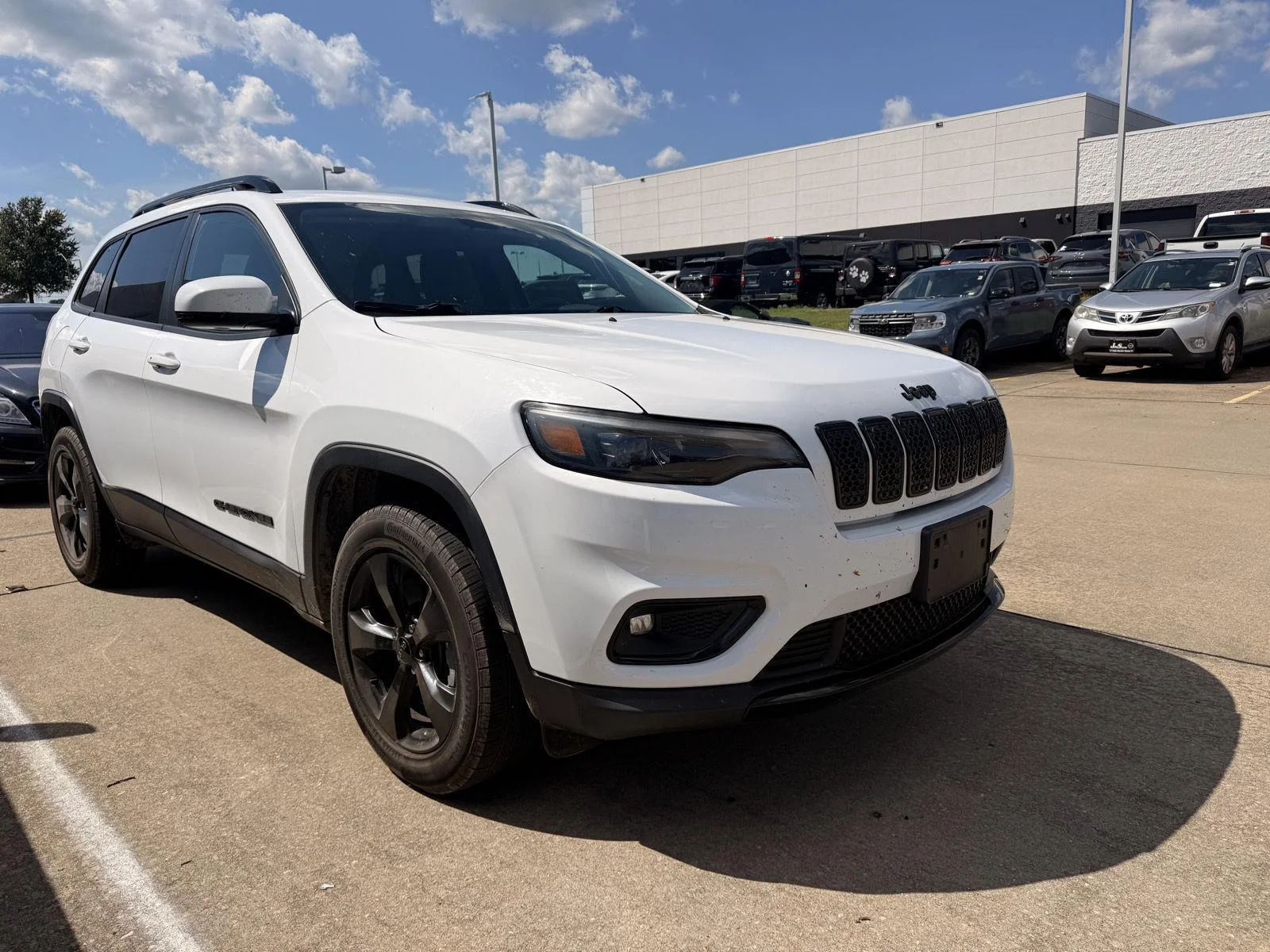 Used 2020 Bright White Clearcoat Jeep Altitude image 1