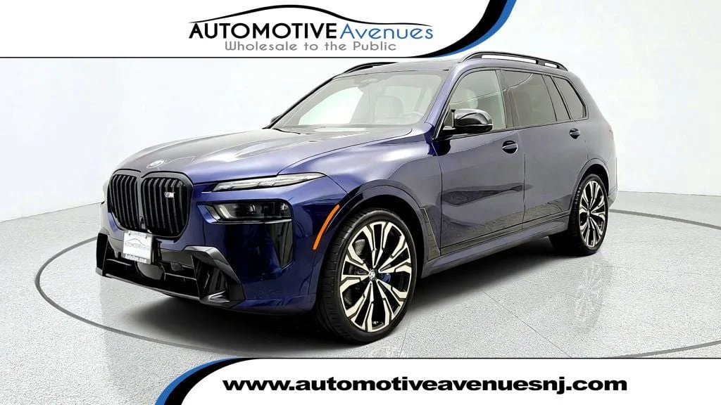 Used 2024 Tanzanite Blue II Metallic BMW M60i Sports Activity Vehicle image 1