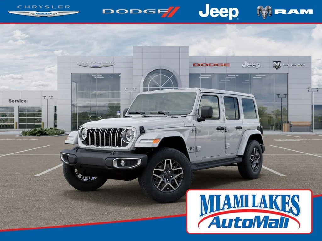 New 2026 Bright White Clear-Coat Exterior Paint Jeep Sahara image 1