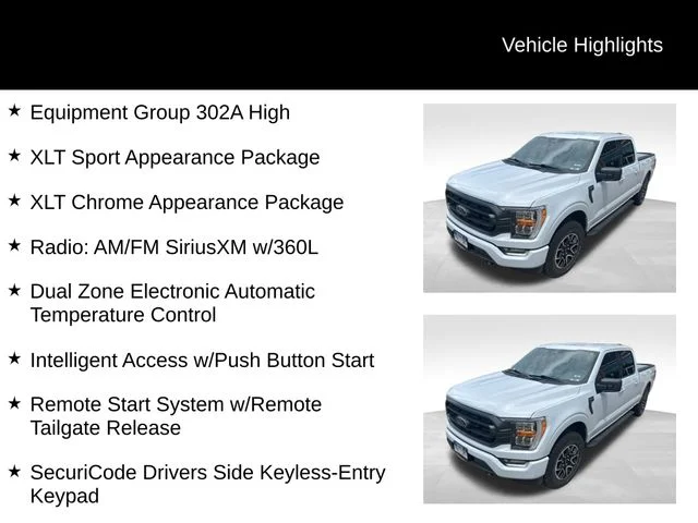 Used 2022 White Ford XLT image 8