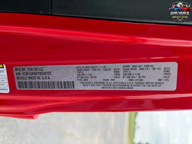 New 2026 Firecracker Red Clearcoat Jeep Sport RHD image 28