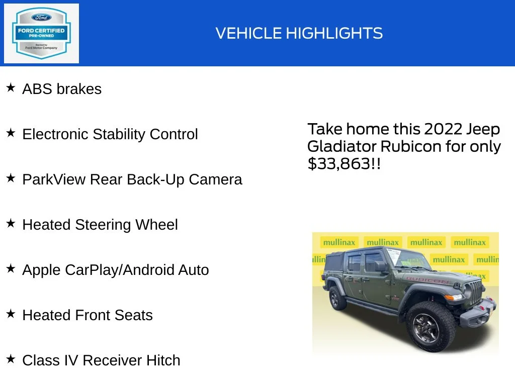 Certified Used 2022 Green Jeep Rubicon image 19
