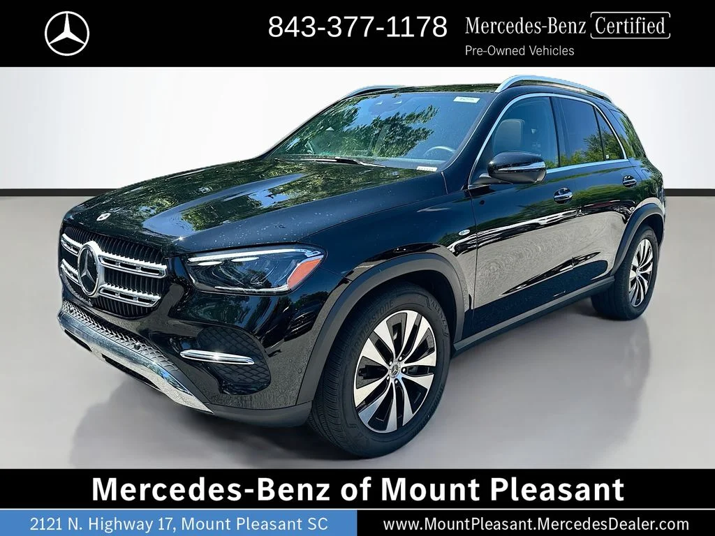 Certified Used 2025 Black Mercedes-Benz GLE 450e image 1