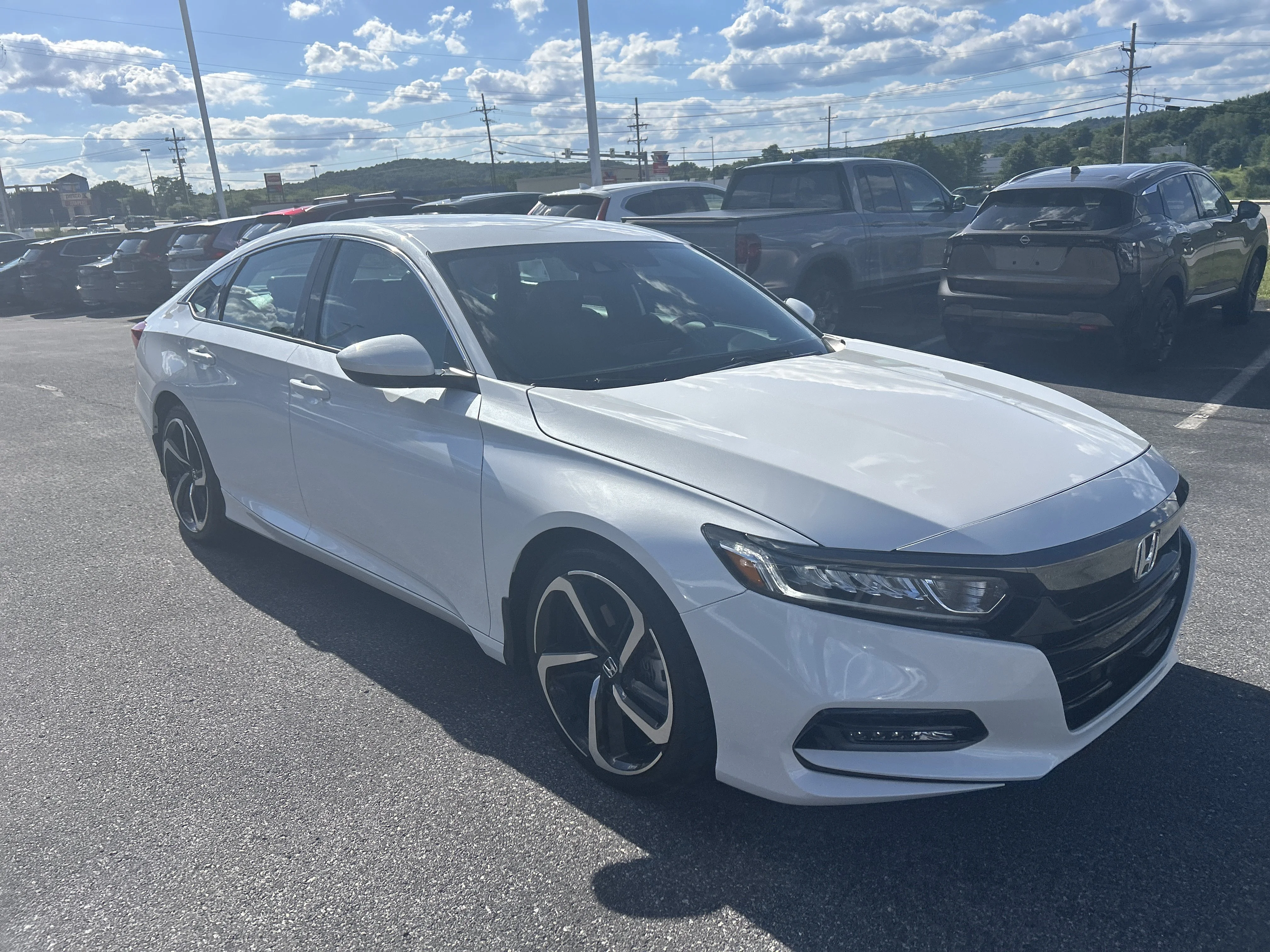 Certified Used 2020 Platinum White Pearl Honda Sport image 1