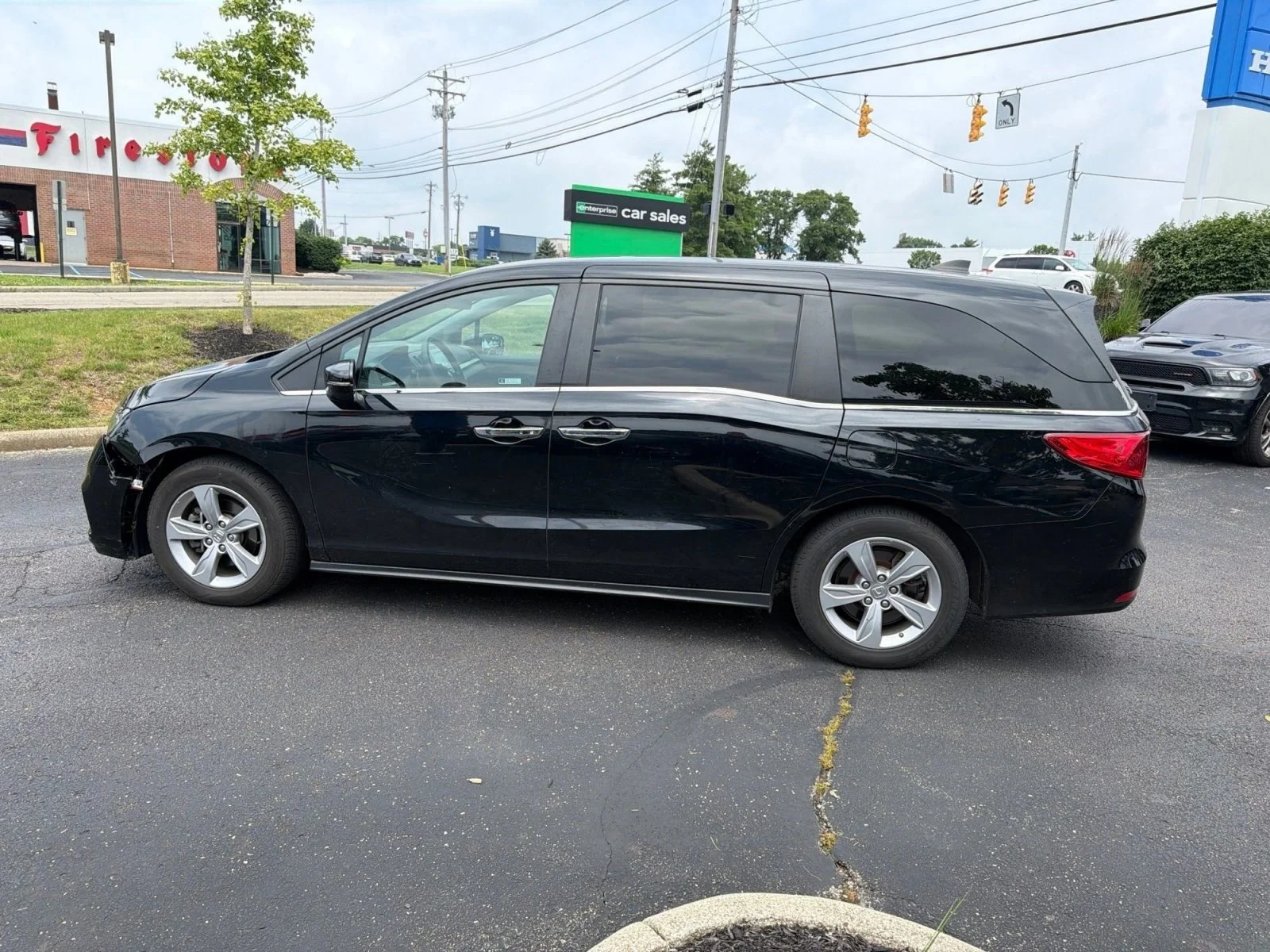Used 2019 Crystal Black Pearl Honda EX image 2