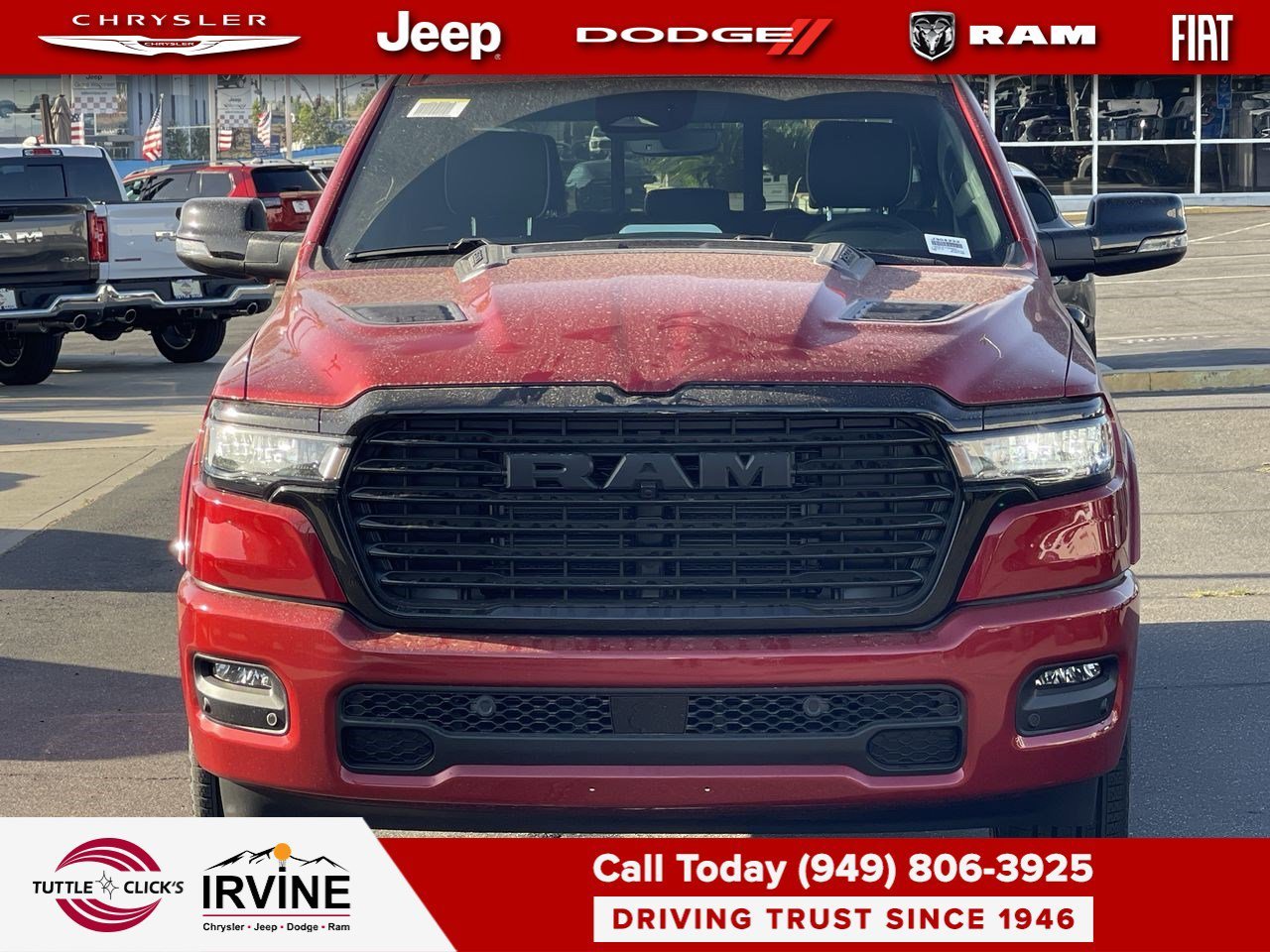 New 2026 Molten Red Pearl-Coat Exterior Paint RAM Laramie image 2