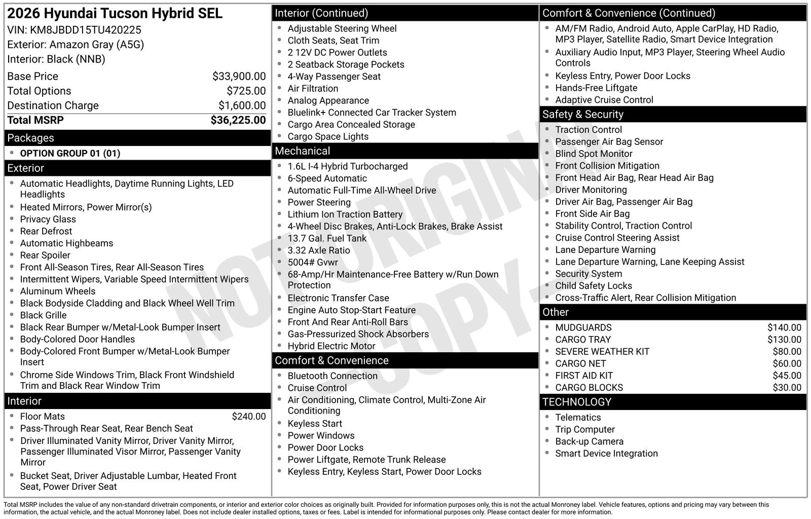 New 2026 Gray Hyundai SEL AWD image 39
